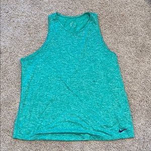 Women’s Green Nike Dri-Fit Tank Top